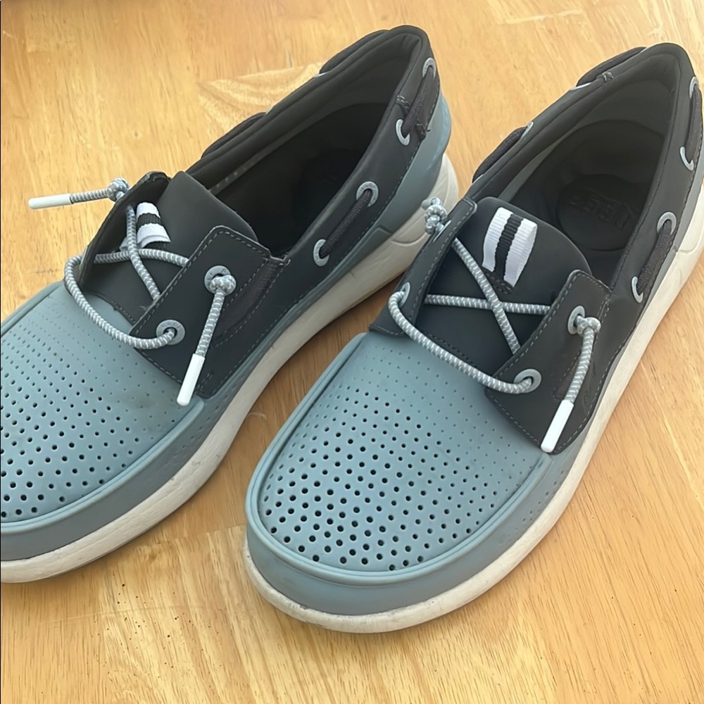 Reef Two-Tone Gray Boat Shoes
